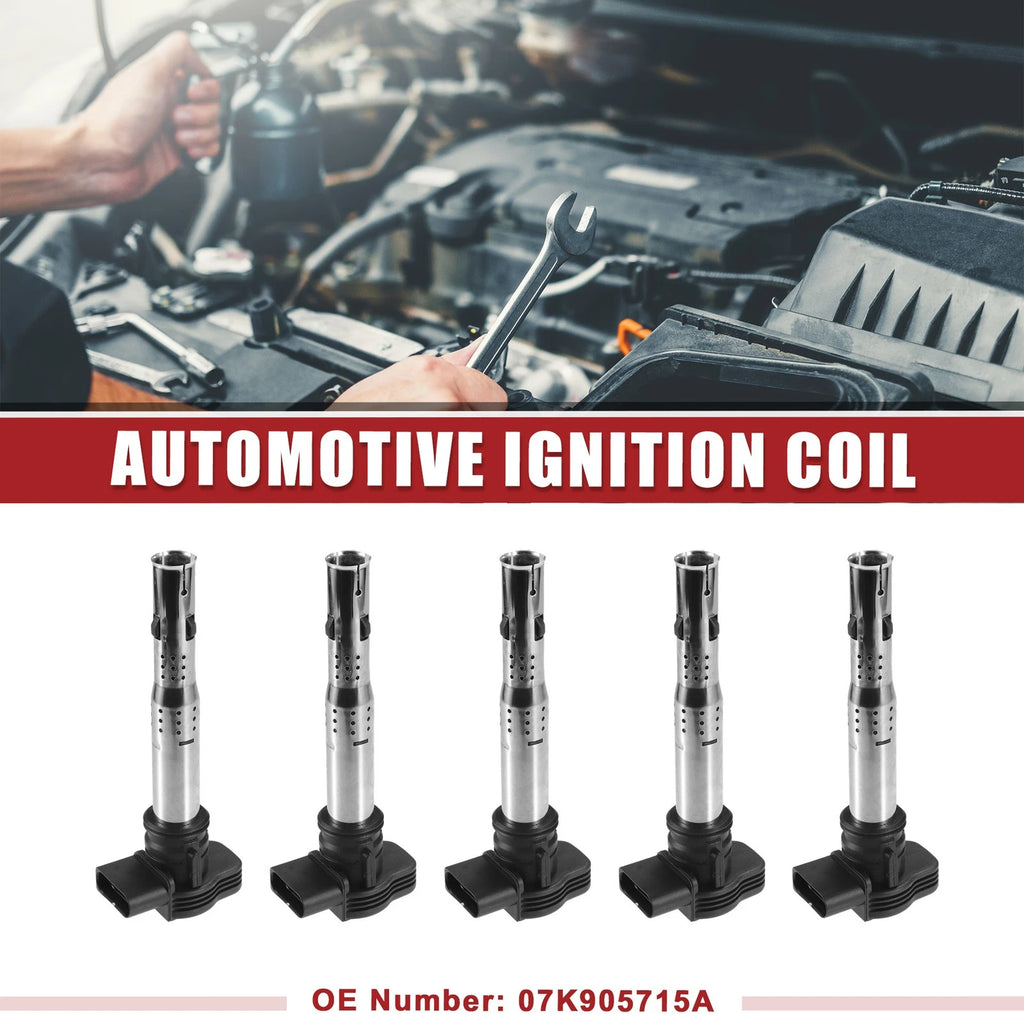 Ignition Coil Set 5 Pack Replacement for Volkswagen Jetta (2005–2015)