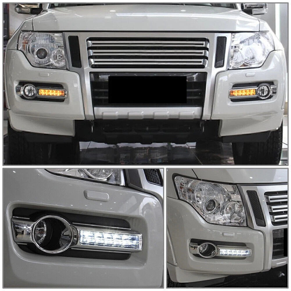 2X LED Daytime Running Lights for Mitsubishi Pajero Montero V93 V97 (2015–2019)