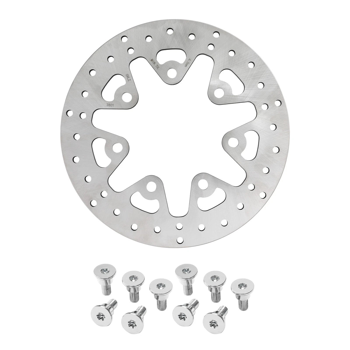 11.8" Front Brake Disc Rotor & Bolts for Harley Street Road Glide (2014–2024)