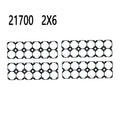 Set of 4 Battery Holders for 21700 (Plastic Frame)