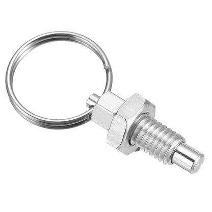 Set of 4 Stainless Steel Spring Plungers M10x1.5 with Pull Rings for Equipment