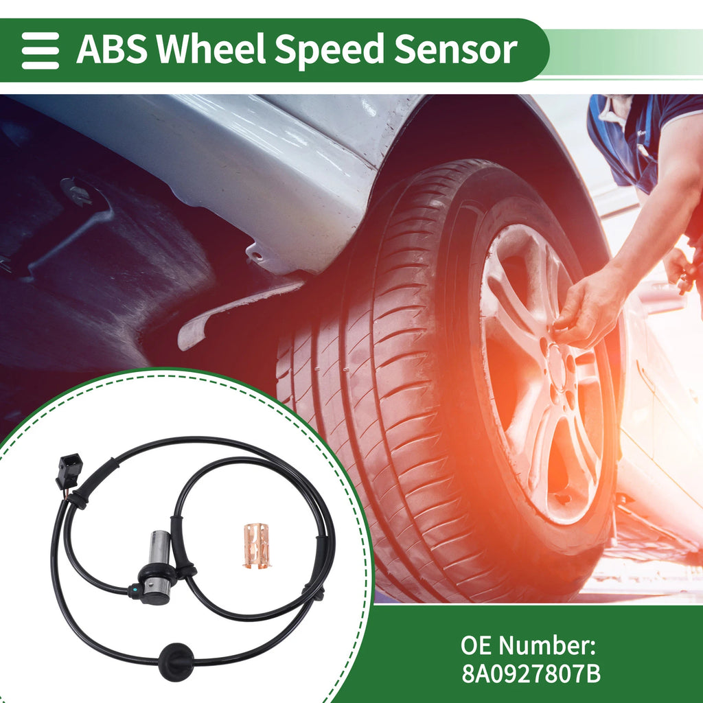 ABS Wheel Speed Sensor No. 8A0927807B, V10721237 for Audi 90 (1991–1995)