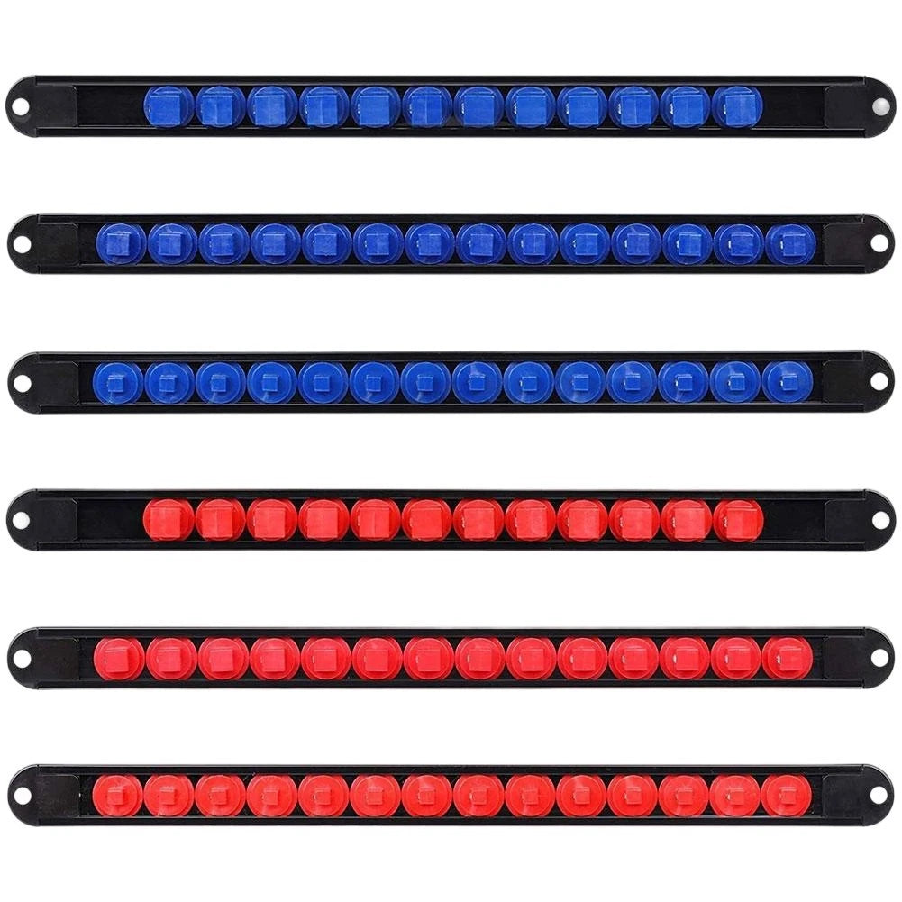 Socket Drive Rail Organizer for Wall Mounted Storage (1/4, 3/8, 1/2 Inch)