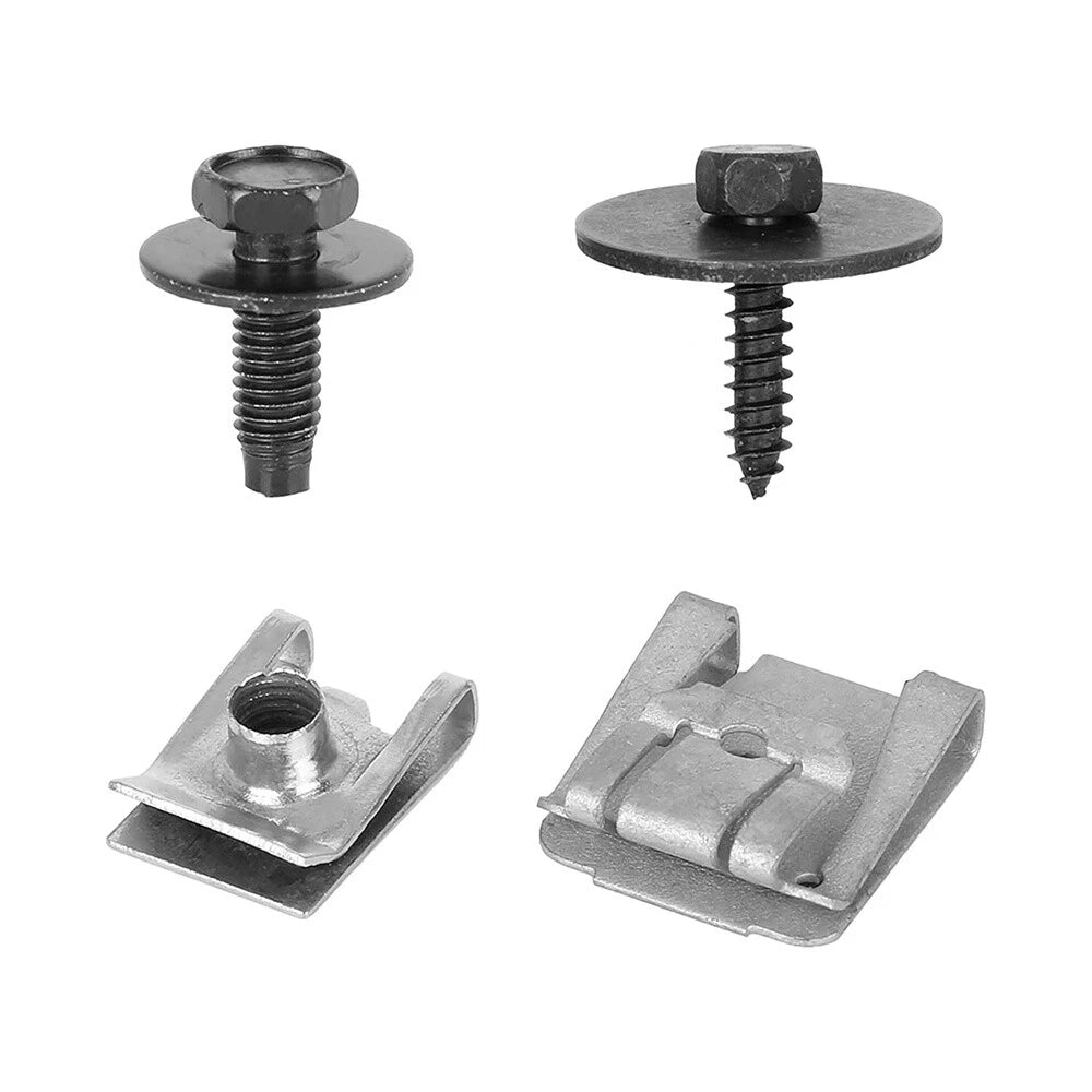 24Pcs Engine Undertray Clips Screw Under Cover Rivet For Mercedes Benz C E-Class