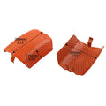 2Pcs Orange Front Caliper Screen Inserts for Harley V-Rod & Touring (2006–2019)
