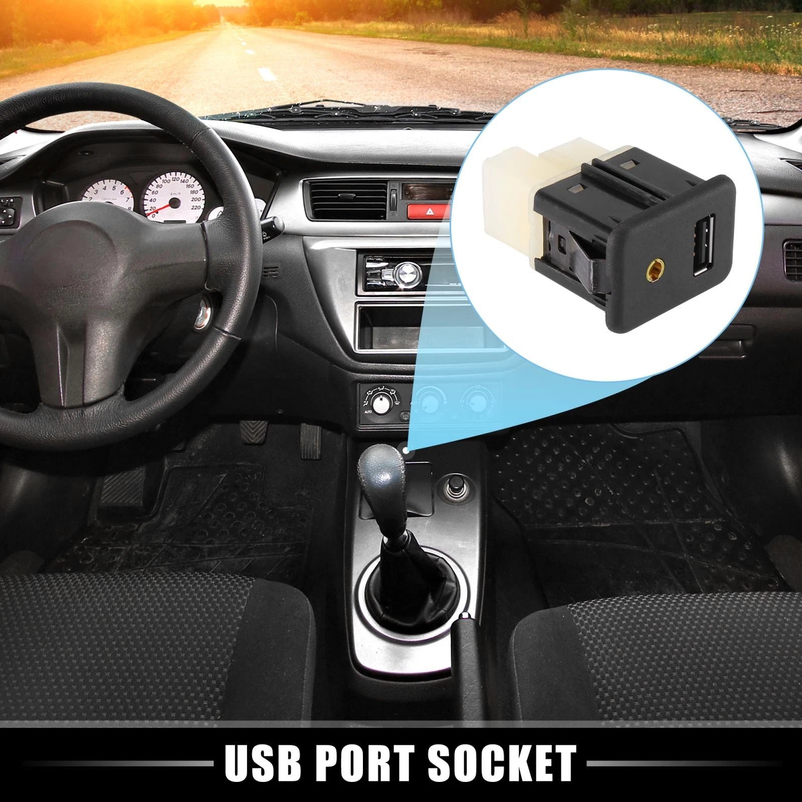 USB Port Socket Assembly Replacement for Chevrolet Sonic Trax Spark EV (2014–2016)
