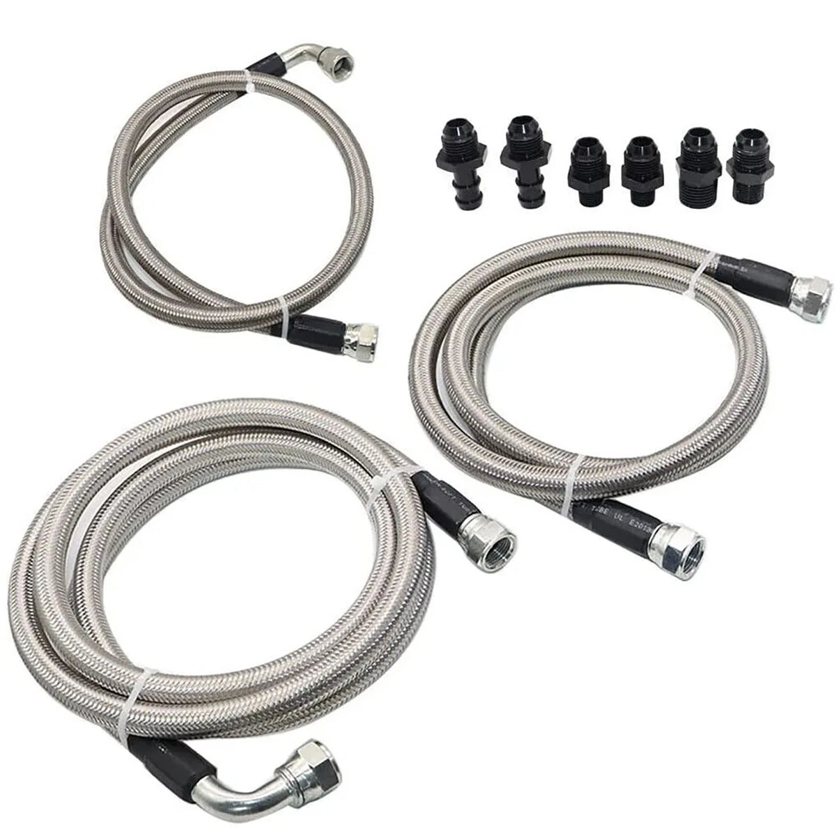 3pcs SS Braided Transmission Cooler Lines Kit for Dodge