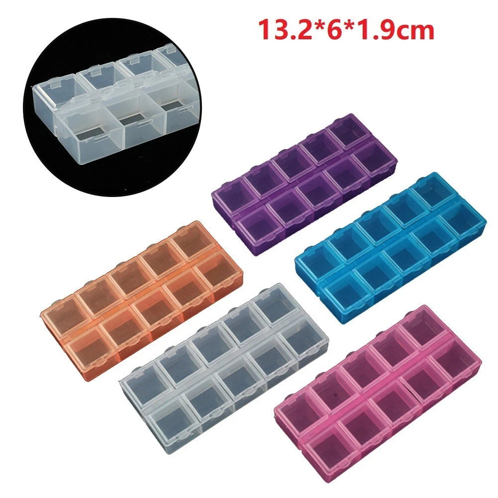 Dustproof Storage Box Compartment for Universal Use (10 Grids)