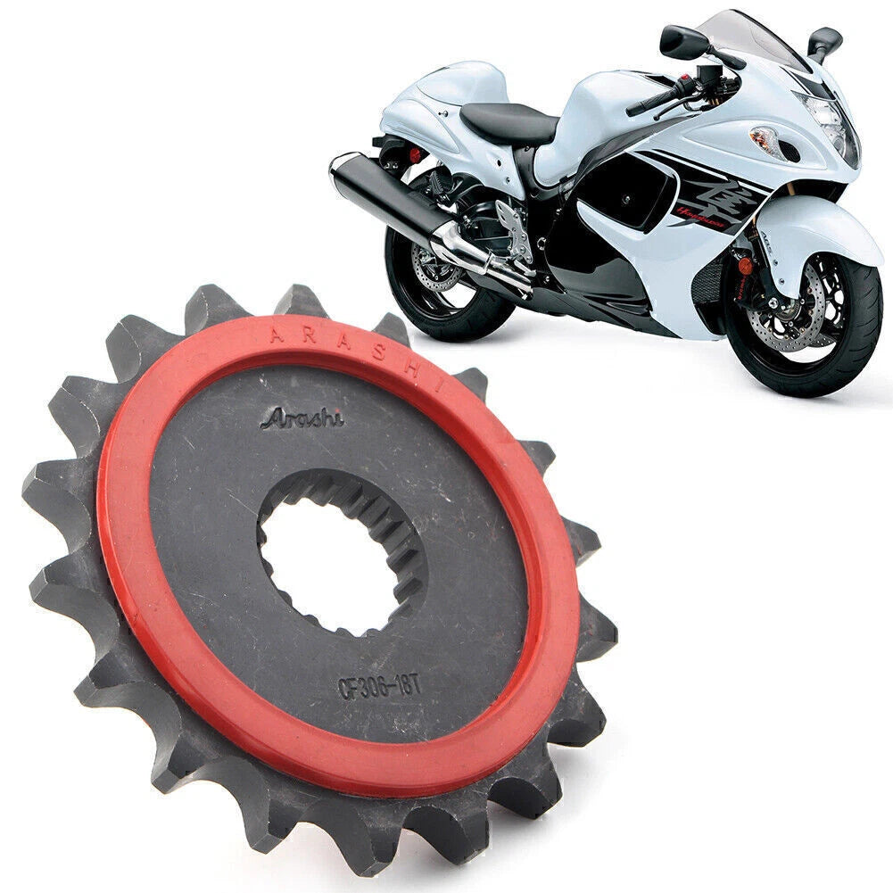 18T Front Engine Chain Drive Sprocket for Suzuki GSXR1300 (2008–2018)