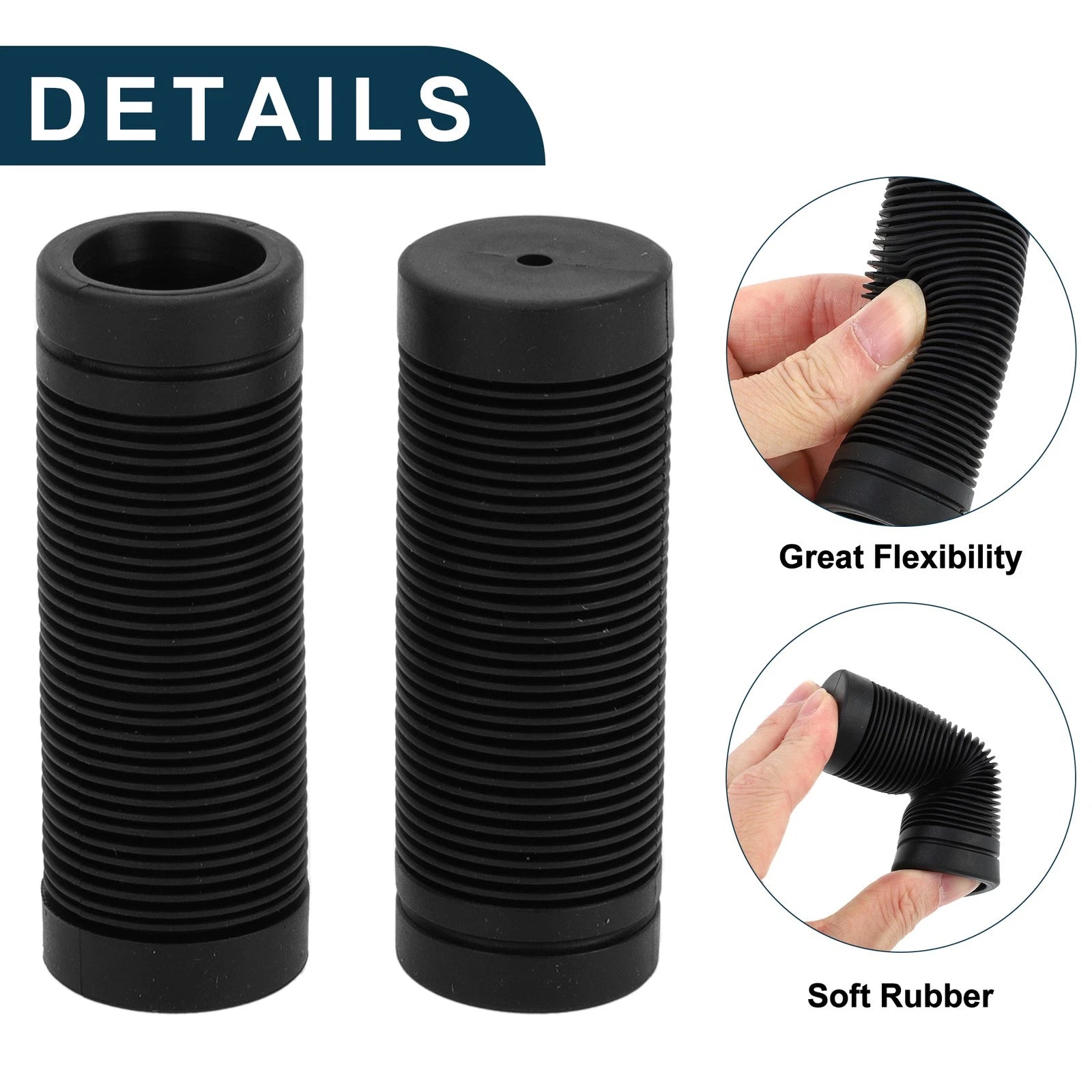 Handlebar Grip Covers 85mm Lightweight for MTB Bike End Protector (1 Pair)