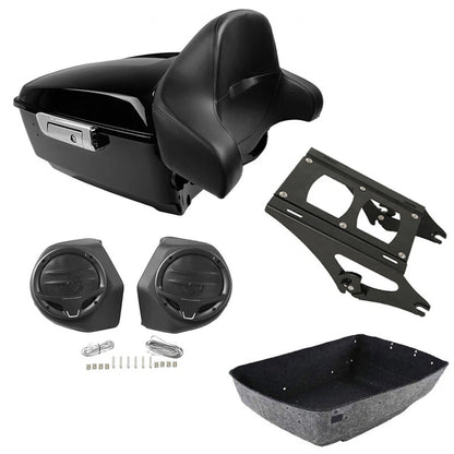 King Trunk Backrest Speaker Mount for Harley Touring Electra Glide (2014–2026)