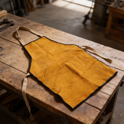 Professional Cowhide Welding Apron 65 x 90 cm for Craftsmen and Welders