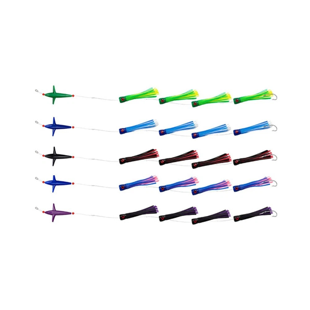 Feather Squid Trolling Lure Rigged for Big Game Fishing