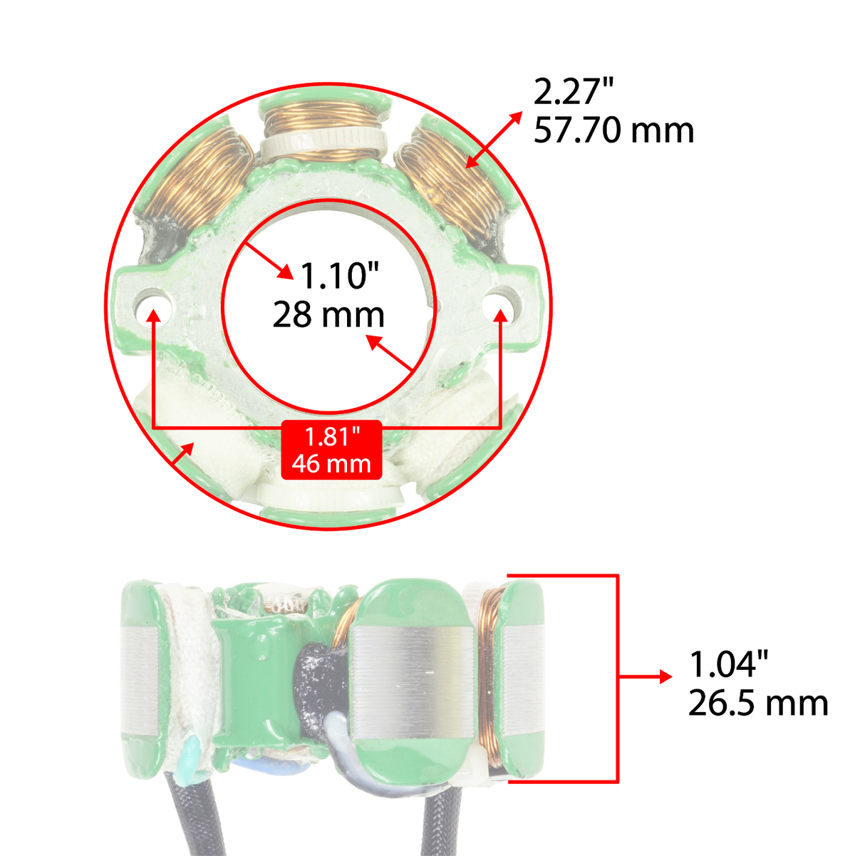 Stator Replacement for Suzuki RM-Z250 RMZ250 (2007–2009) Magneto