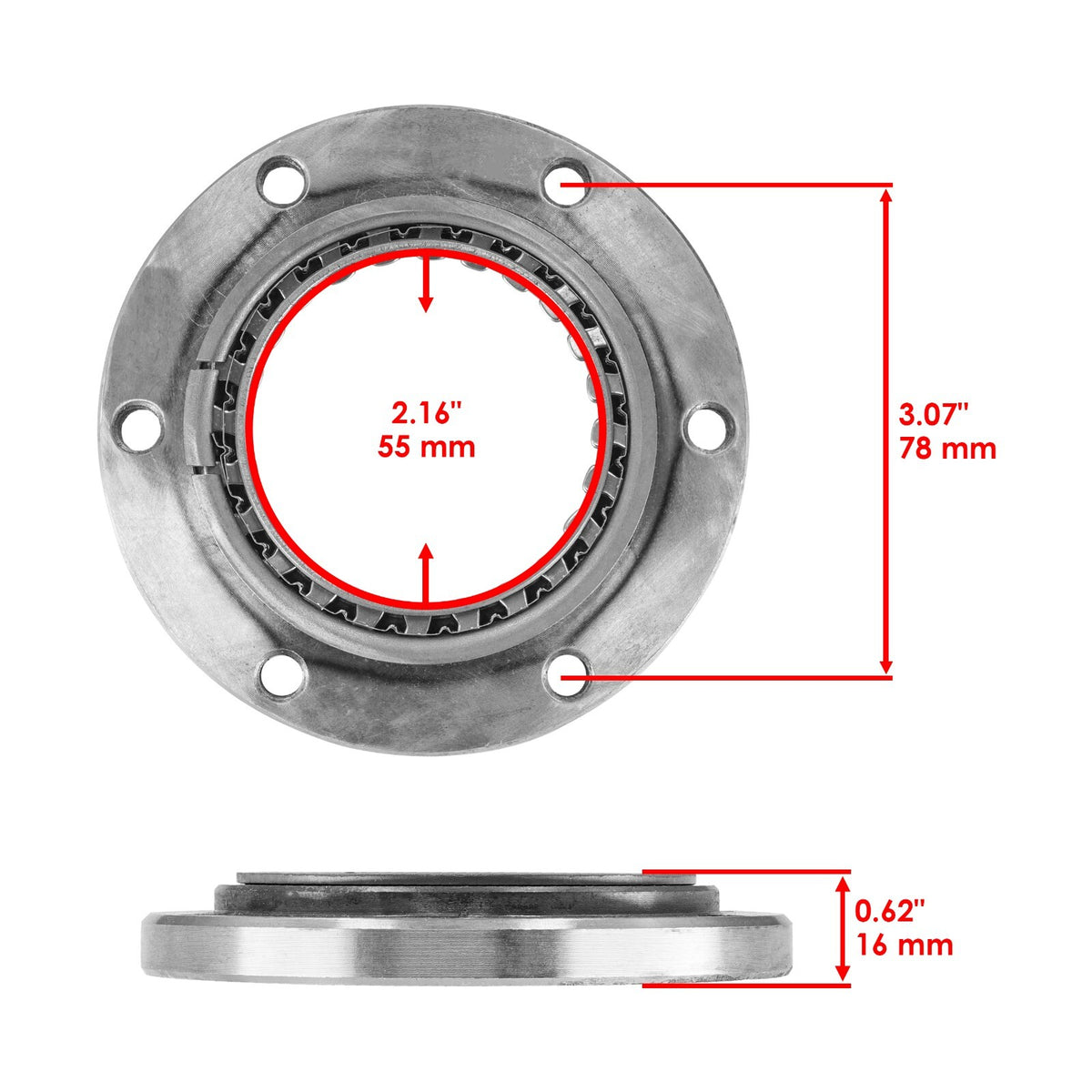 Starter Clutch One Way Bearing Sprag Replacement for Honda (2001–2007)