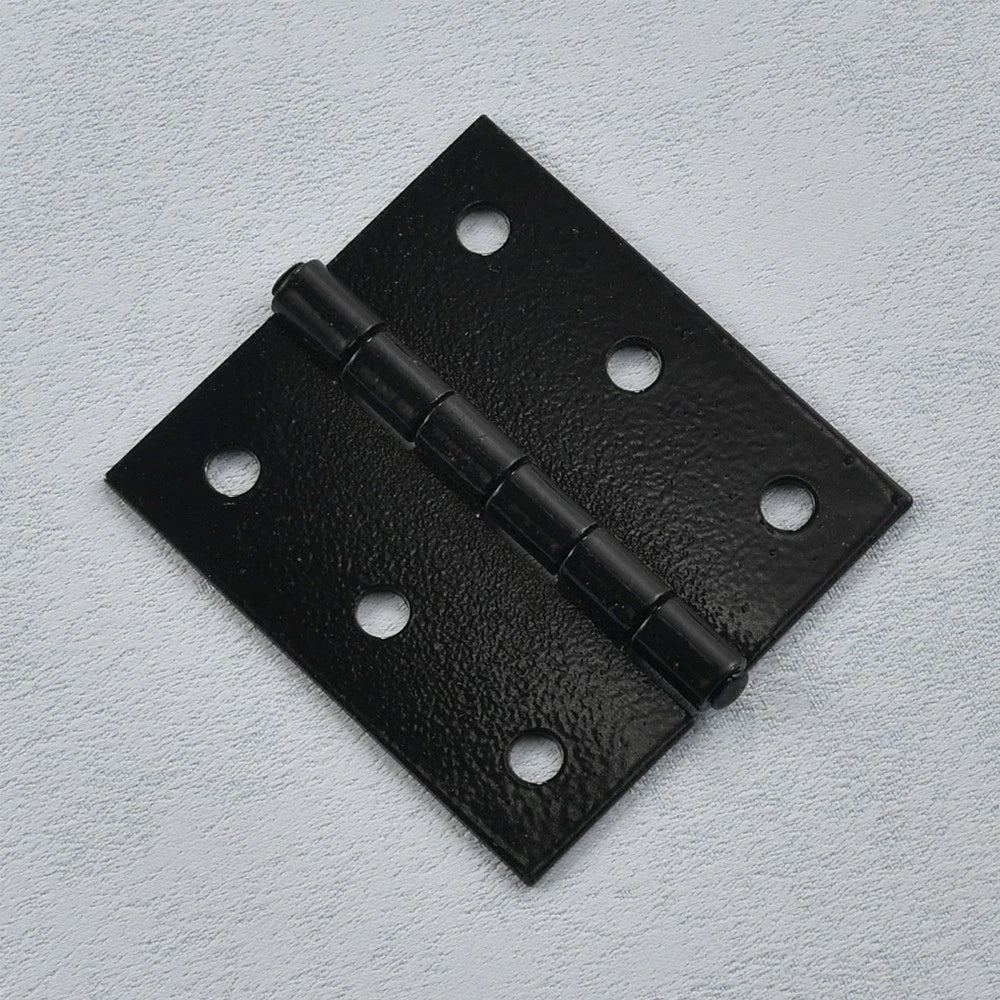 2Pcs Black Cabinet Hinge for Wooden Box Toolbox (51mm x 46mm)