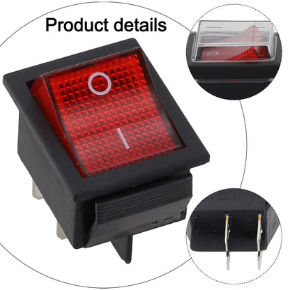 Rocker Switch with Waterproof Cover for Electronics