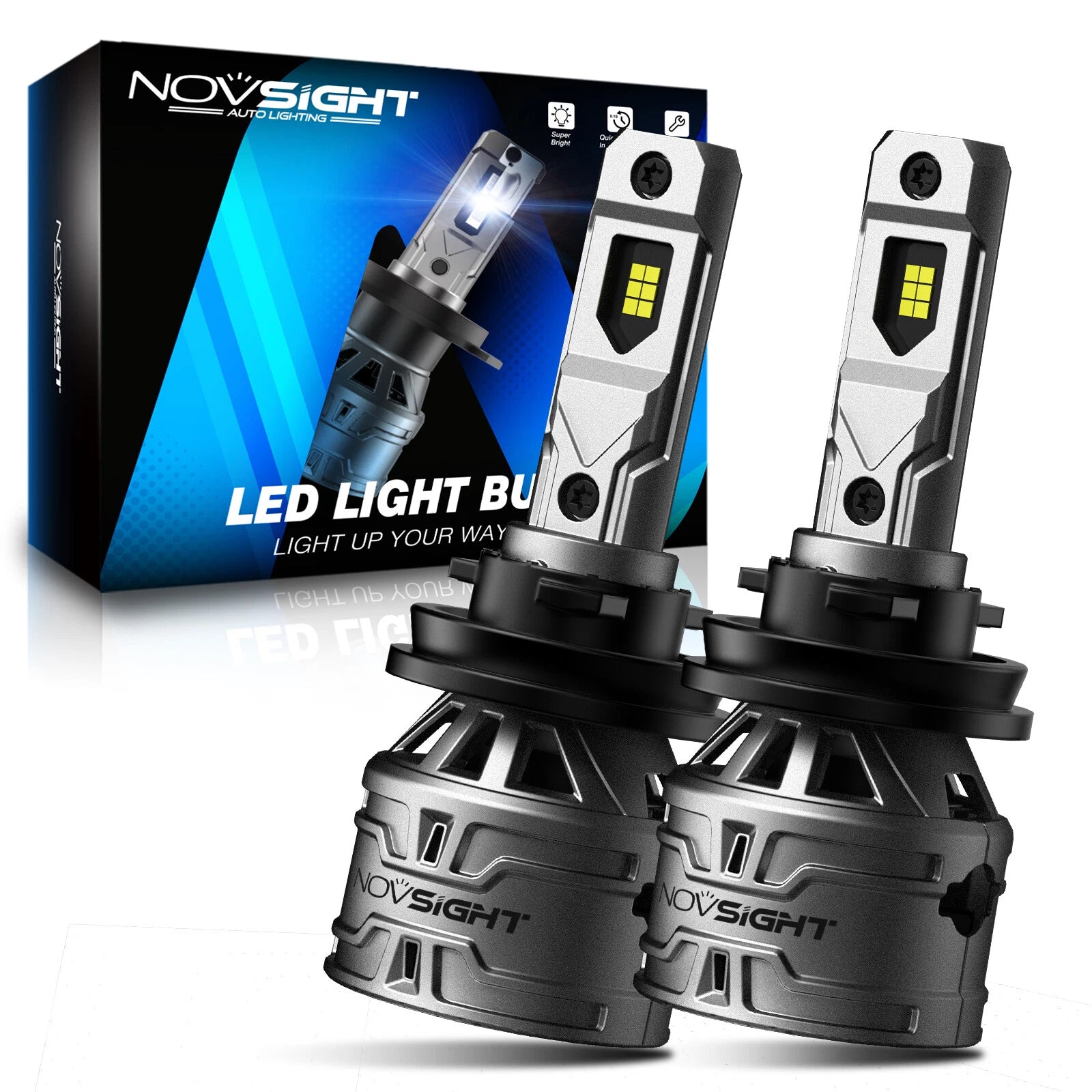 H11 H8 H9 LED Headlight Bulb Conversion Kit for High Low Beam (6500K 60W)