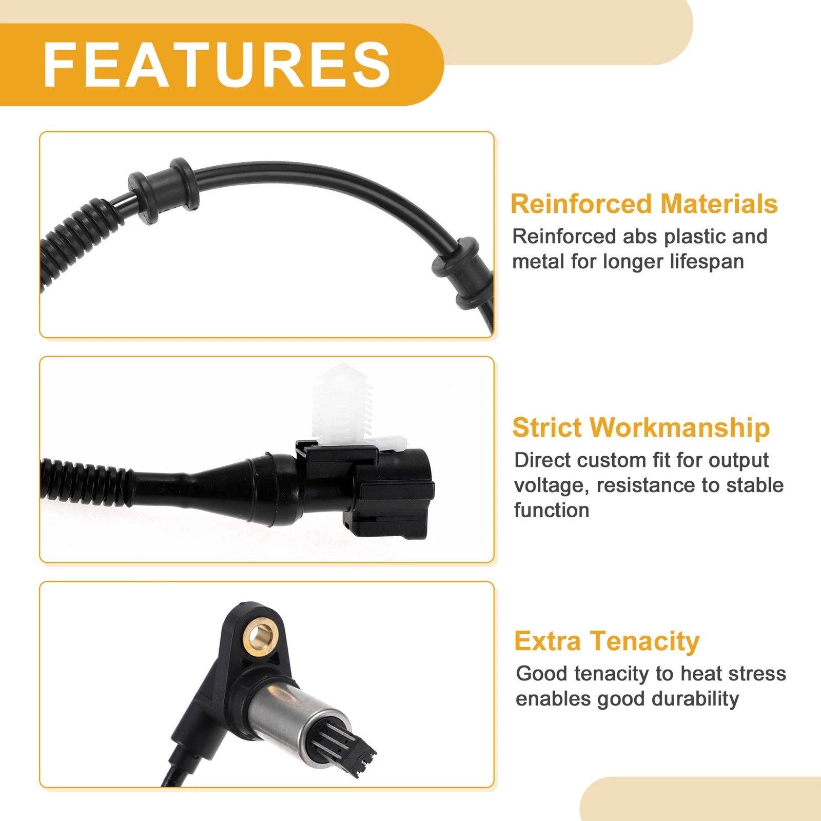 ABS Wheel Speed Sensor Front Left for Ford E-150 2003–2006