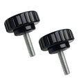 2X M6x35mm Thumb Screws with Plastic Button Head for Secure Fastening