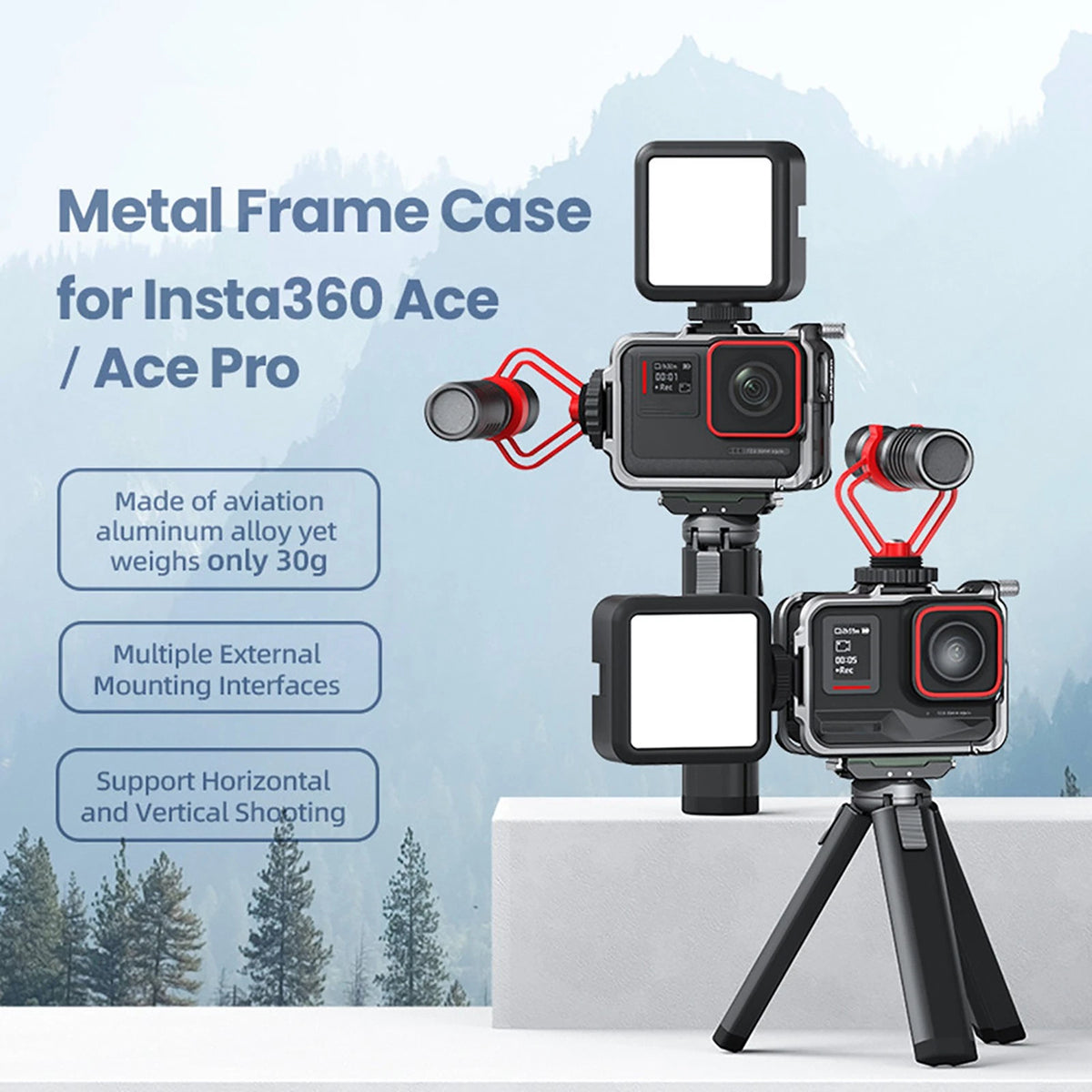 Metal Protective Frame Cage for Insta360 Ace/Ace Pro (2023–2023)