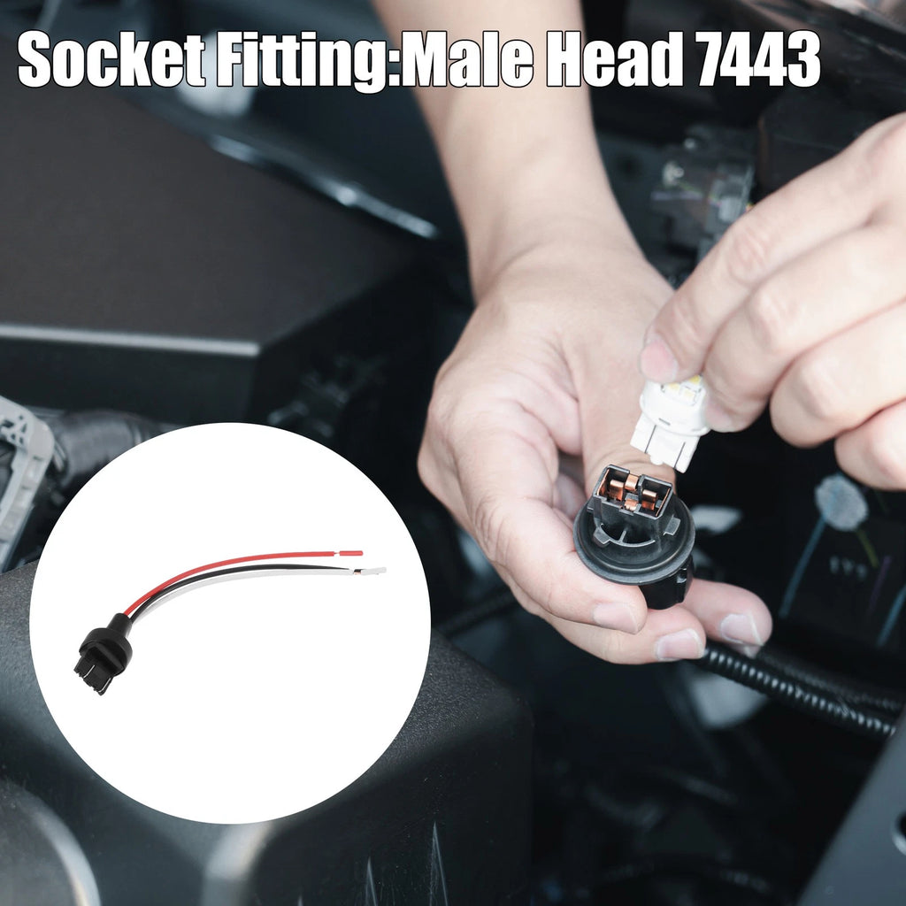 7443 Pigtail Socket Wire Harness Connector for Turn Signal Lights (RHD)