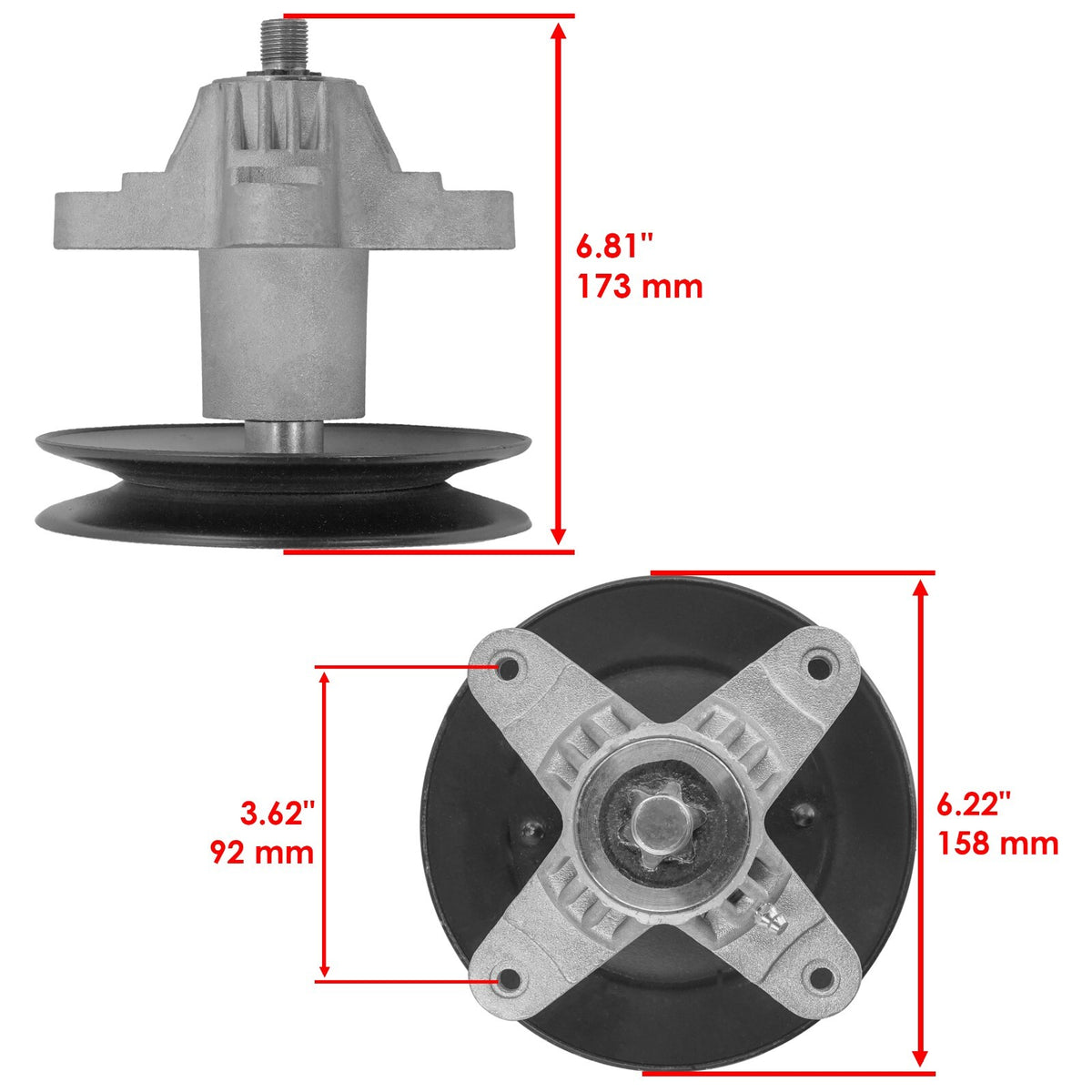Spindle Pulley Blade Belt Replacement for Troy-Bilt 42 in (2011–2014)