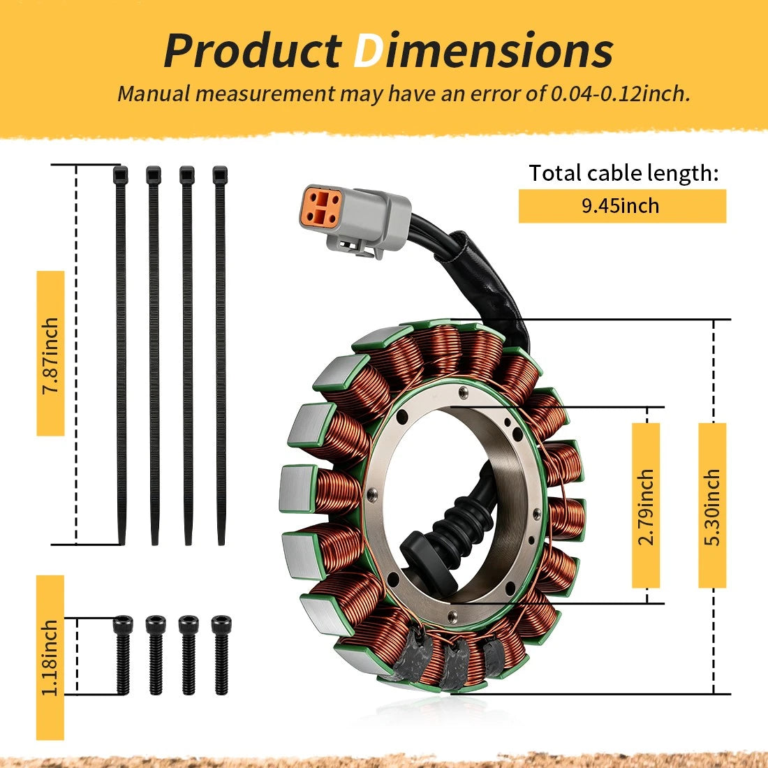 Stator for Harley Dyna Heritage Softail Springer FXST FXD (1991–2006)