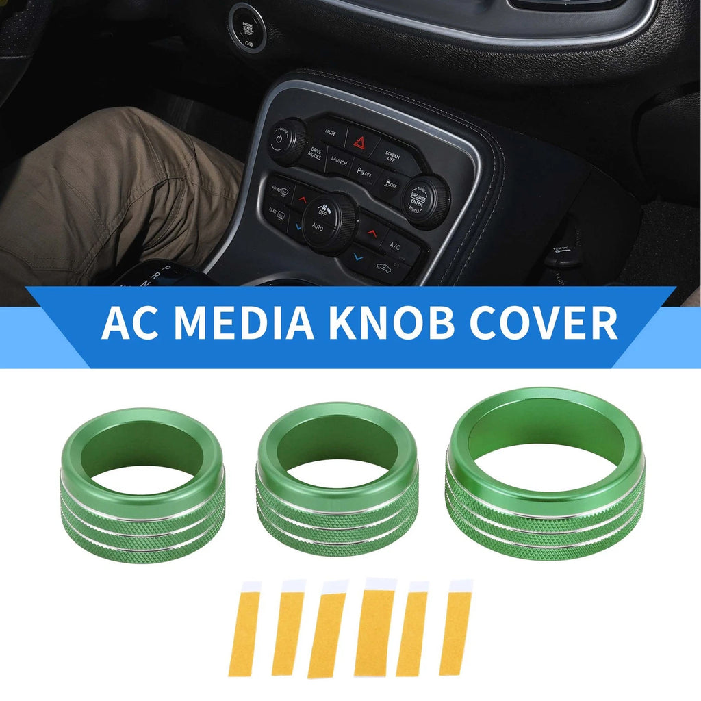AC Media Tune Switch Knob Cover Ring Replacement for Dodge Challenger (2015–2019)