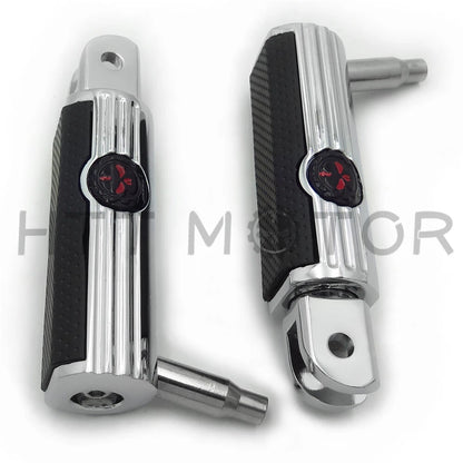 Skull Defiance Rider Footpegs for Harley FXBB FXBR FXBRS FXLR (2018–Present)