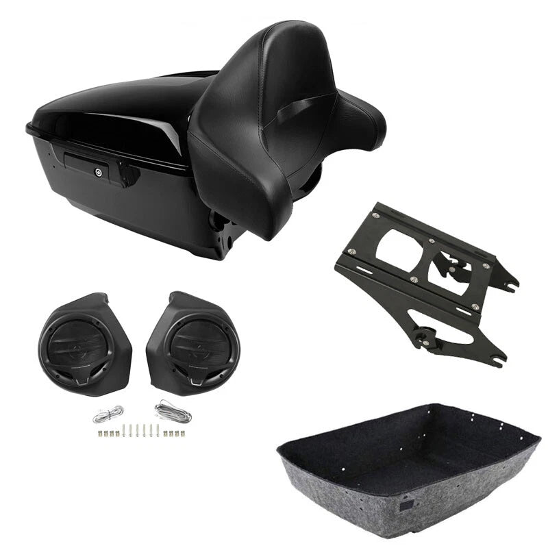 Trunk Mount Rack Speakers for Harley Touring Road Glide (2014–2026)