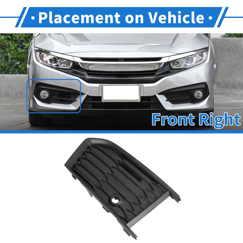 Front Right Fog Light Grill Replacement for Audi A6 (2019–2023)