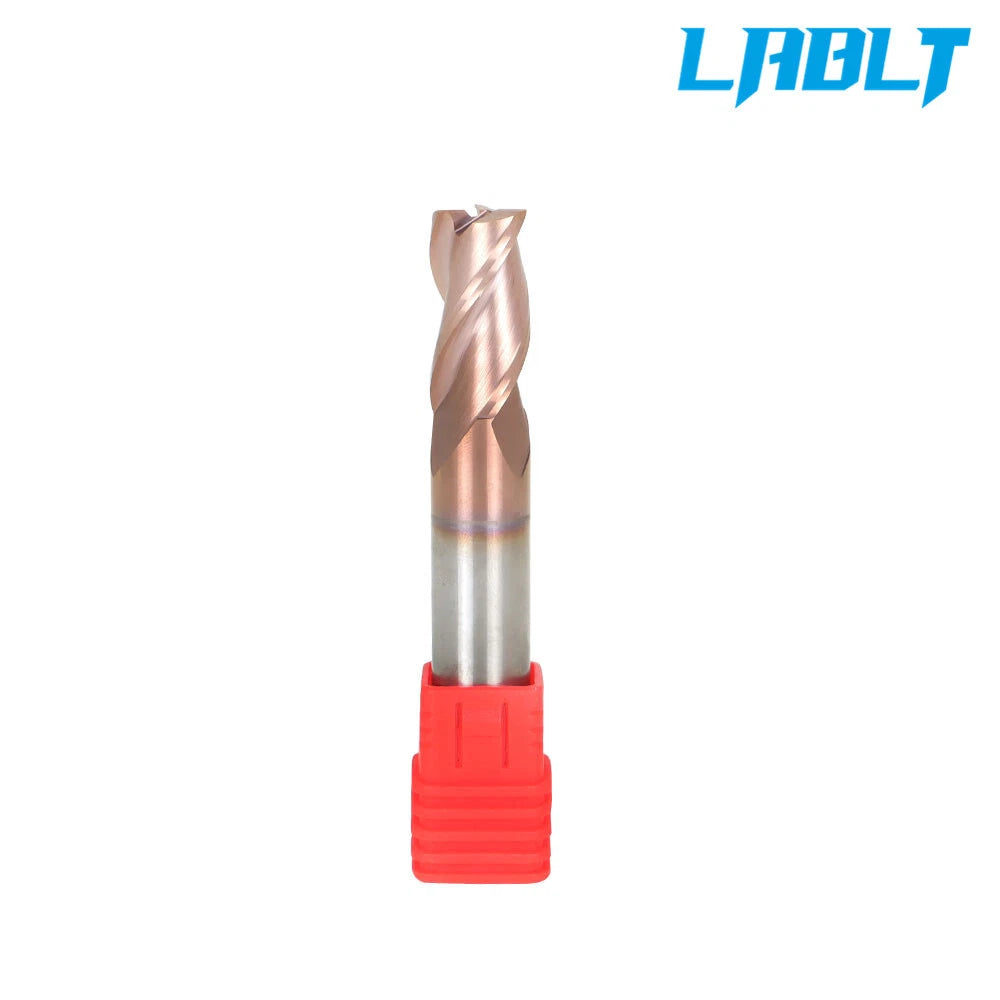 5X 1/2" 3 Flute 37° Helix Carbide End Mill for Aluminum - ZRN Coated
