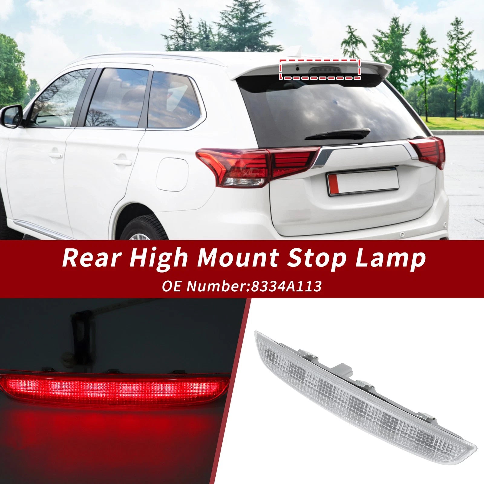 LED Third Brake Light Lamp for Mitsubishi Outlander (2013–2016) 8334A113