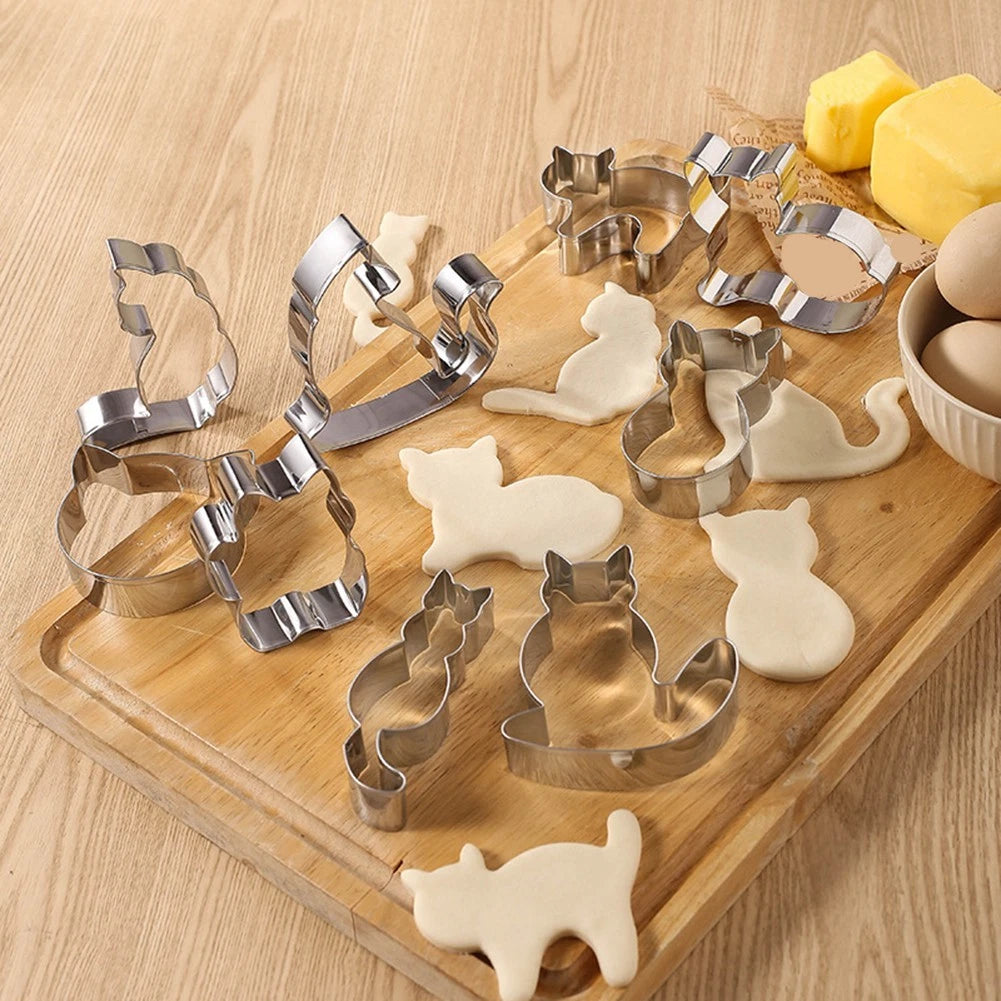 9-Piece Stainless Steel Cookie Cutters Set for Baking