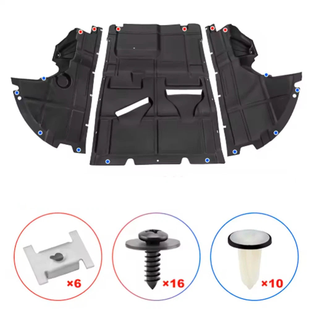 Under Engine Cover Clips Nuts Screws Kit for Fiat Ducato, Peugeot Boxer (2006–2014)