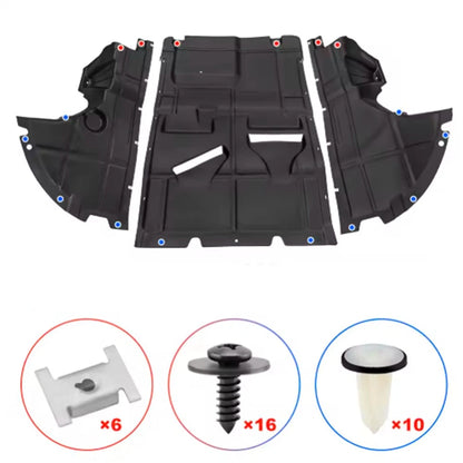 Under Engine Cover Clips Nuts Screws Kit for Fiat Ducato, Peugeot Boxer (2006–2014)