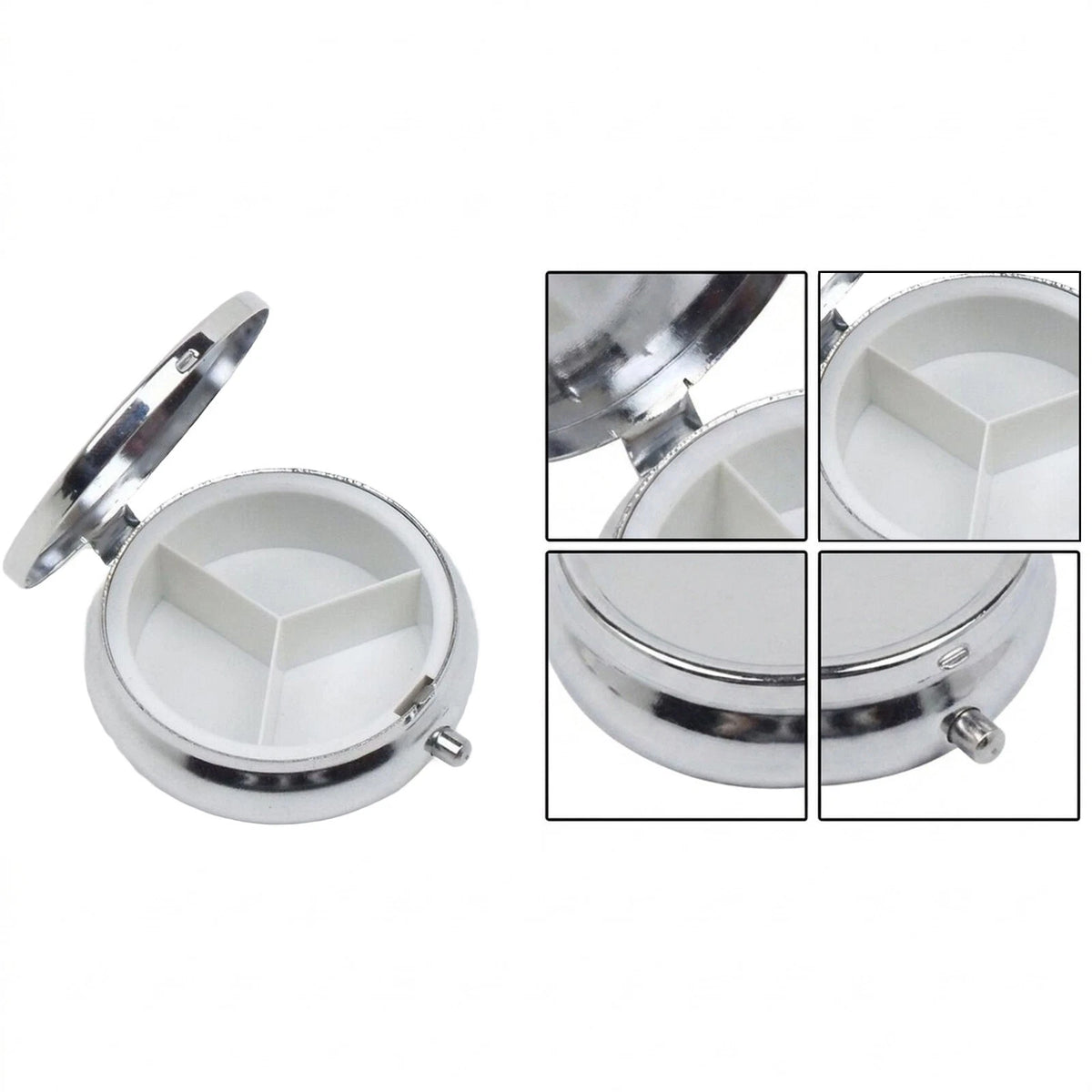 Practical Pill Box Tablet Case Container Holder Medicine Box Metal