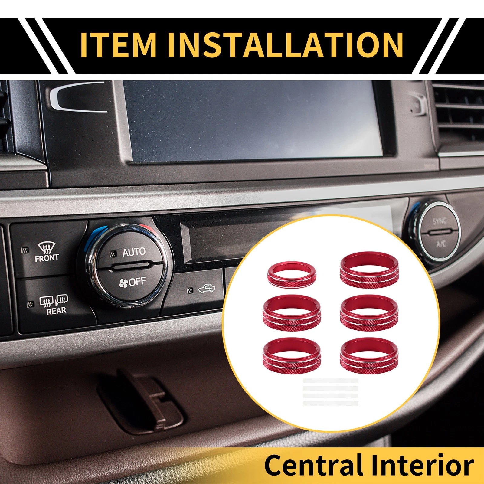 4WD Switch Knob Cover Ring for Ford F-150 XL XLT (2011–2014)