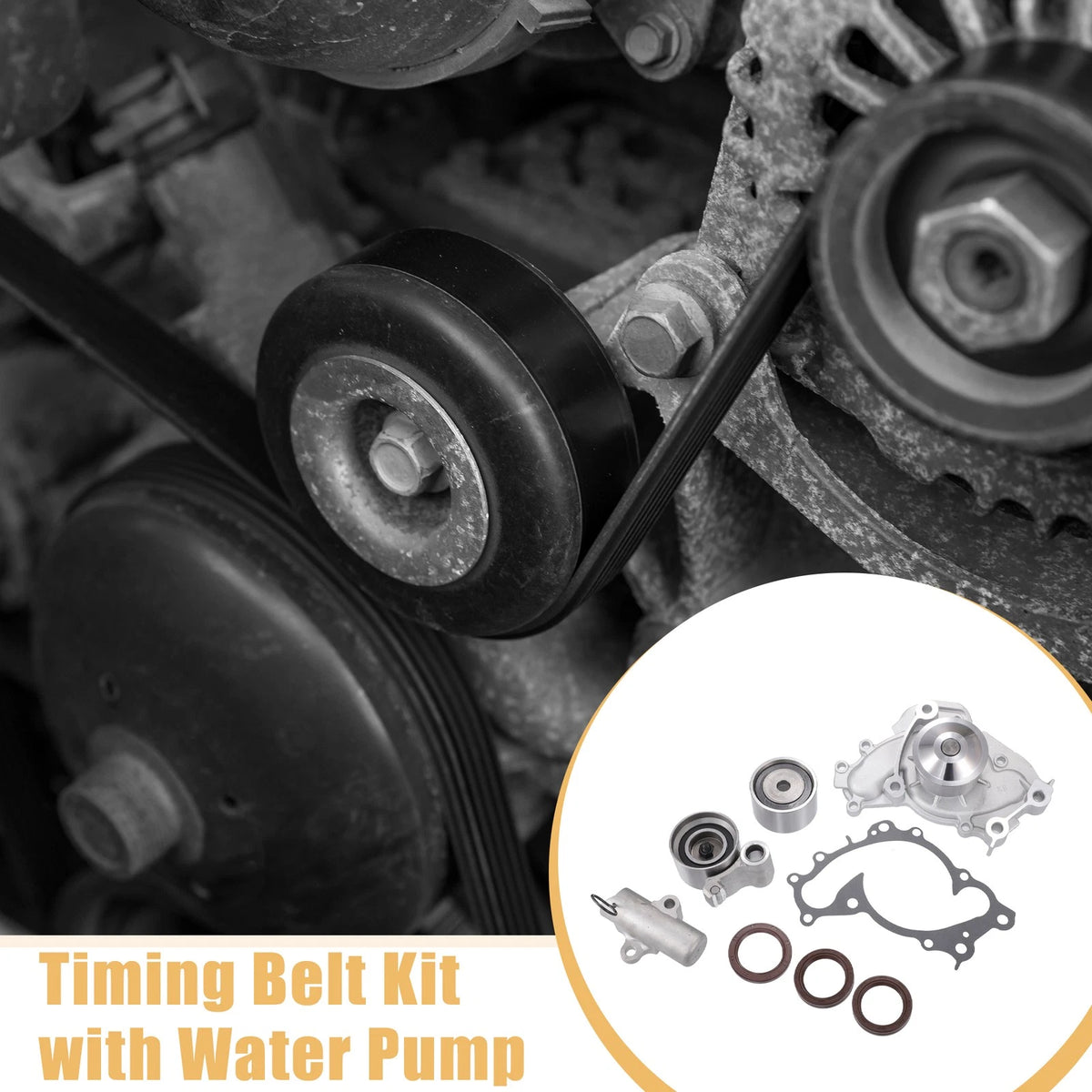 Timing Belt Kit with Water Pump Replacement for Toyota Camry 3.0L (2002–2006)