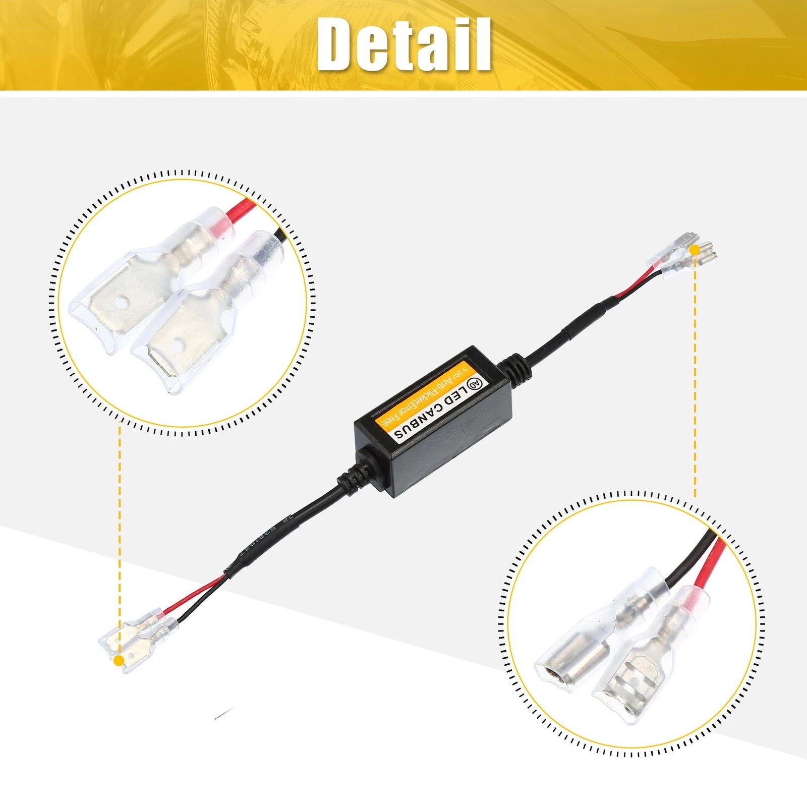 1 Pair H1 LED Headlight Canbus Decoder for