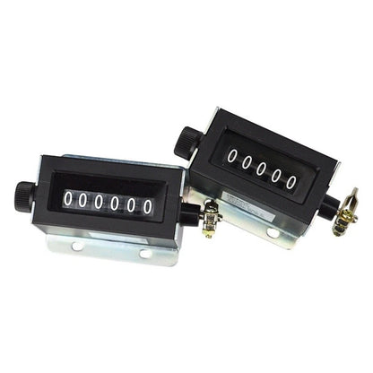 2pcs Mechanical Counter Pull Type for Punch Presses 0-999999 Max Count