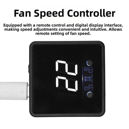 4pin Fan Speed Controller for PWM Fans (5V, 12V, 24V) with Remote Control