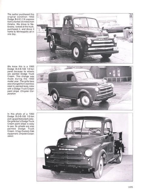 Dodge B Series Pickup Truck Originality Guide (1948–1953)