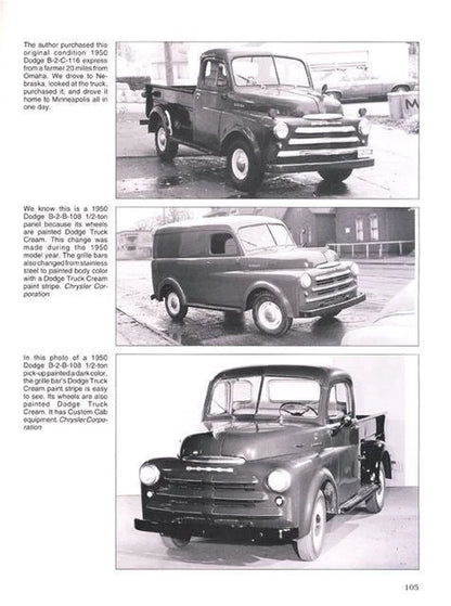 Dodge B Series Pickup Truck Originality Guide (1948–1953)