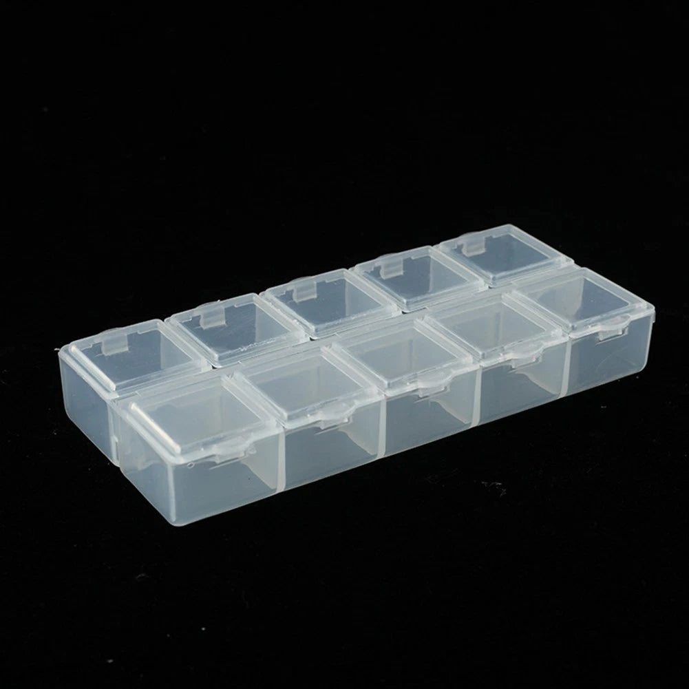 Dustproof Storage Box Compartment for Universal Use (10 Grids)