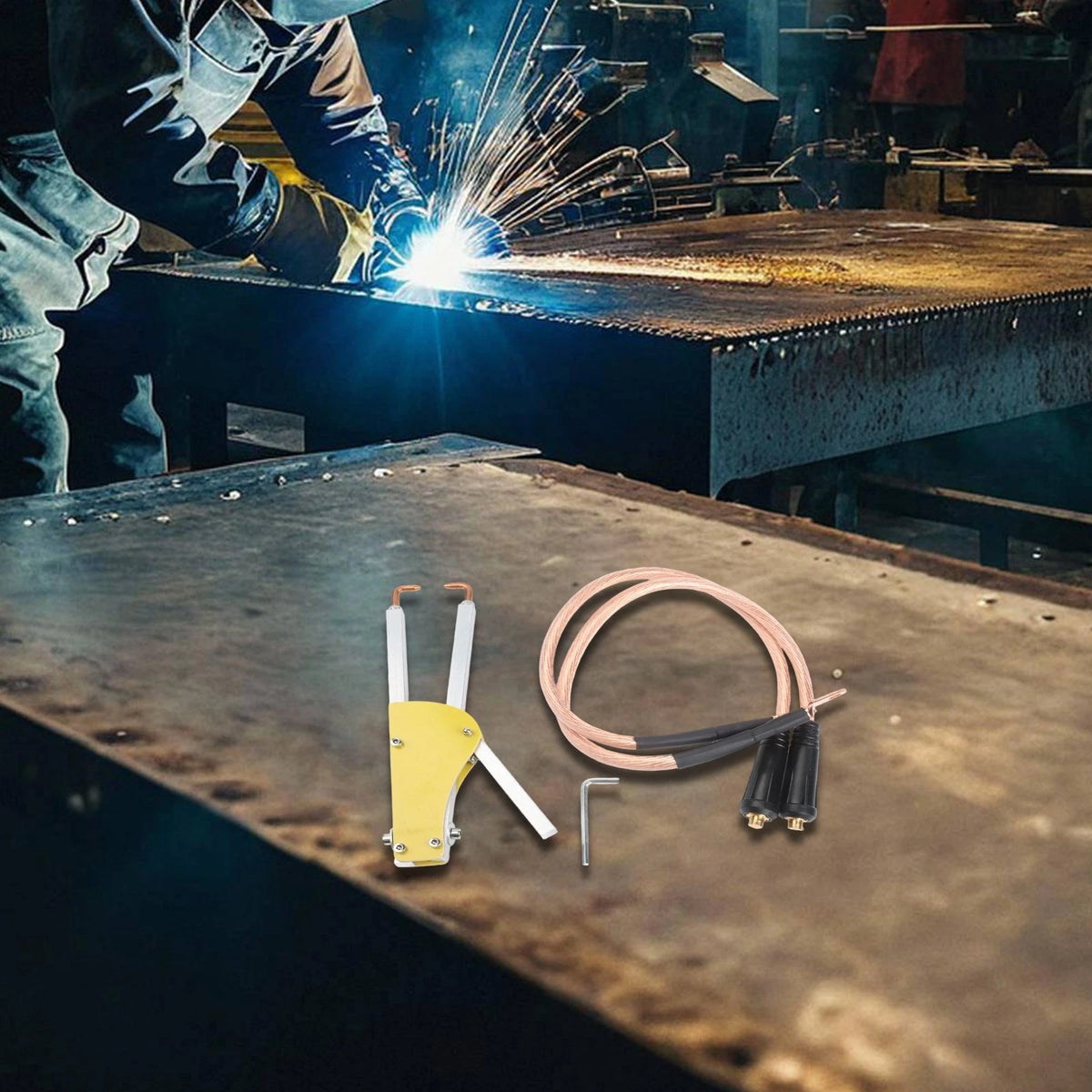 Efficient Spot Welding Tool for Metal Repairs with Adjustable Pressure