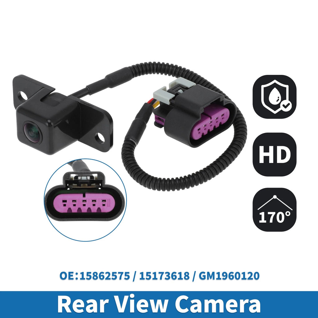 Rear View Park Assist Backup Camera Replacement for Chevrolet Avalanche (2007–2008)