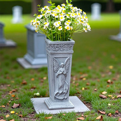 Elegant Angel Design Flower Holder for Funeral Bouquets