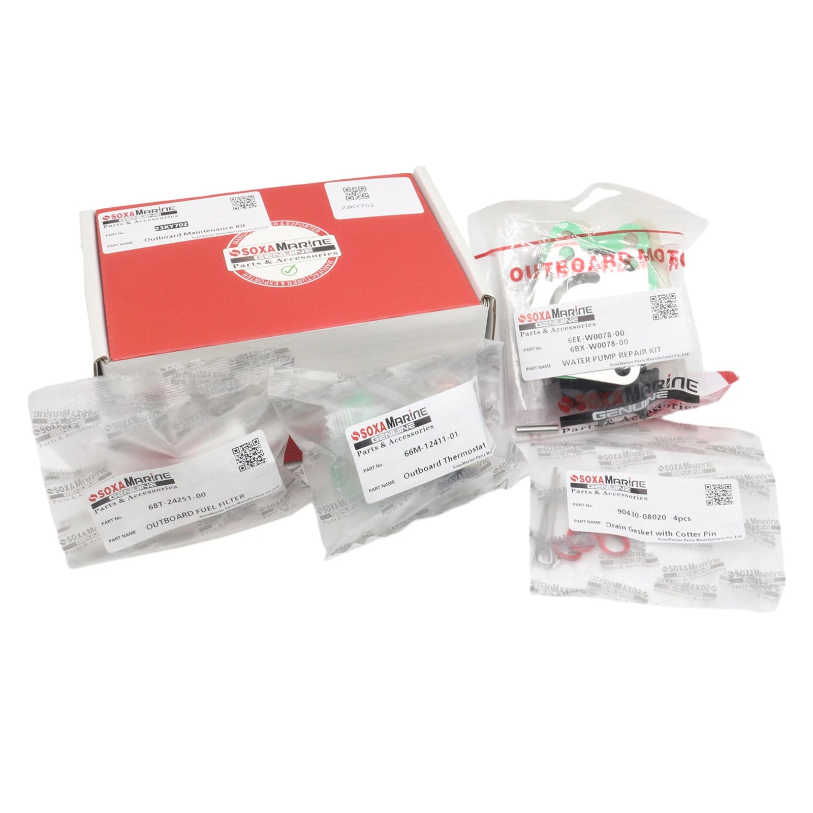 Outboard Maintenance Kit for Yamaha F4B F5A F6C (Thermostat, Fuel Filter)